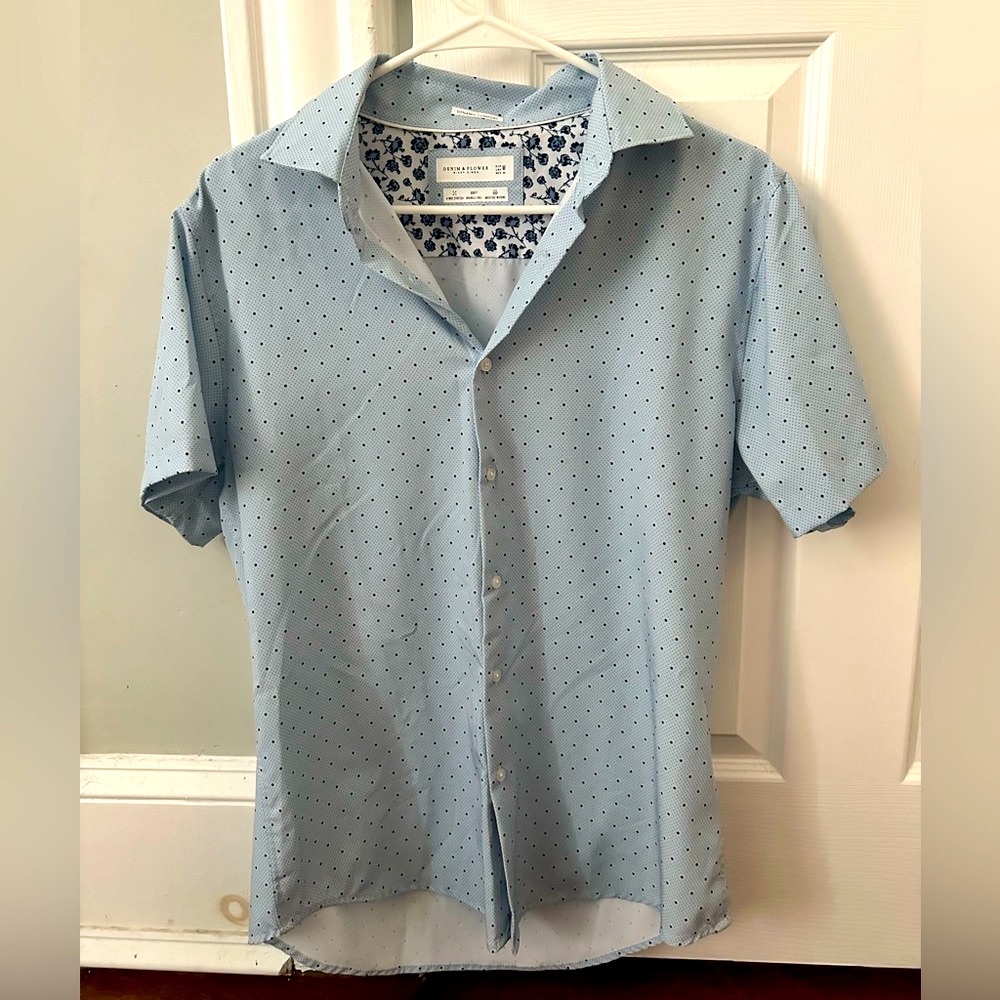 Men’s DENIM & FLOWER button down - size M